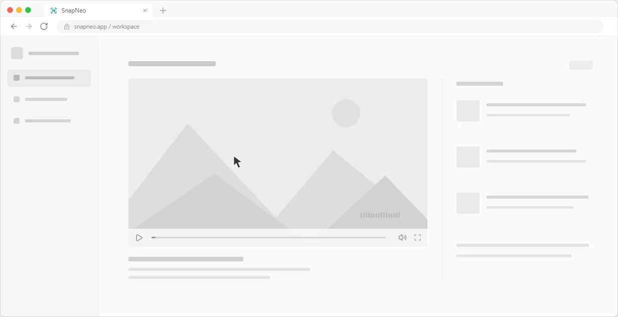 Screen and audio recording demo: enable microphone and system audio, mute independently, pause and resume, then finish recording
